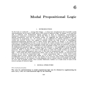 6 Modal Propositional Logic
