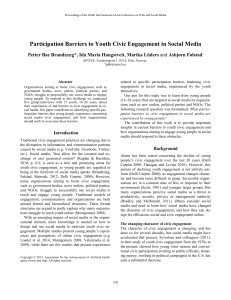 Participation Barriers to Youth Civic Engagement in Social Media