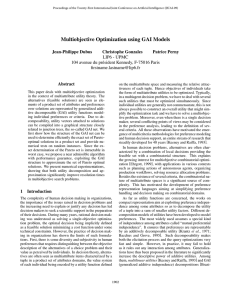 Multiobjective Optimization using GAI Models