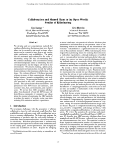 Collaboration and Shared Plans in the Open World: Studies of Ridesharing