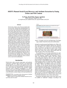 SEEFT: Planned Social Event Discovery and Attribute Extraction by Fusing