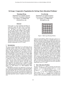 K-Swaps: Cooperative Negotiation for Solving Task-Allocation Problems