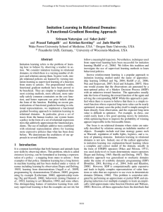 Imitation Learning in Relational Domains: A Functional-Gradient Boosting Approach