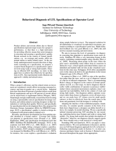 Behavioral Diagnosis of LTL Specifications at Operator Level