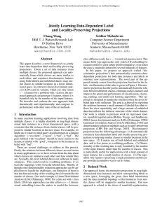 Jointly Learning Data-Dependent Label and Locality-Preserving Projections