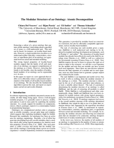 The Modular Structure of an Ontology: Atomic Decomposition