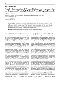 Selective Determination of Uric Acid in Presence of Ascorbic Acid