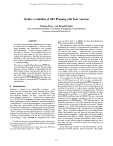 On the Decidability of HTN Planning with Task Insertion