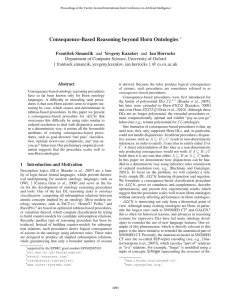Consequence-Based Reasoning beyond Horn Ontologies