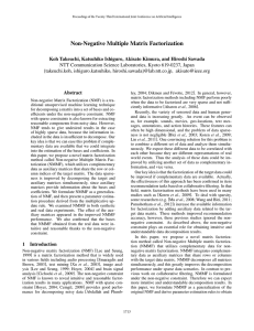 Non-Negative Multiple Matrix Factorization