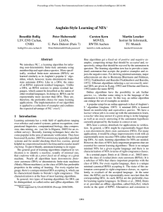 Angluin-Style Learning of NFA