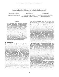 Syntactic Labelled Tableaux for Łukasiewicz Fuzzy ALC