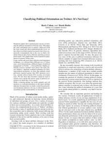 Classifying Political Orientation on Twitter: It’s Not Easy!