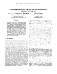 Scaling-Up Security Games with Boundedly Rational Adversaries: A Cutting-Plane Approach