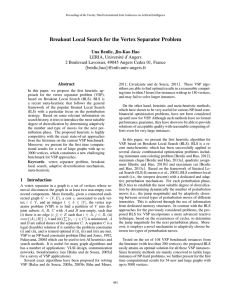 Breakout Local Search for the Vertex Separator Problem