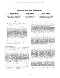 Parametric Properties of Ideal Semantics