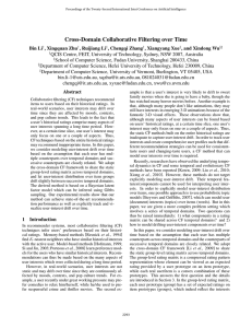 Cross-Domain Collaborative Filtering over Time