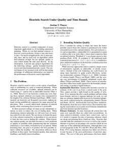 Heuristic Search Under Quality and Time Bounds