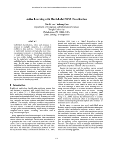 Active Learning with Multi-Label SVM Classiﬁcation