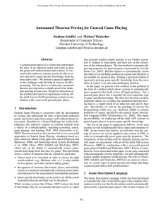 Automated Theorem Proving for General Game Playing