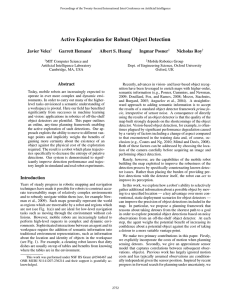 Active Exploration for Robust Object Detection Javier Velez Garrett Hemann Albert S. Huang