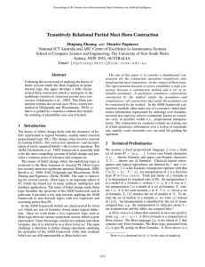 Transitively Relational Partial Meet Horn Contraction