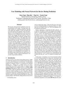 User Modeling with Neural Network for Review Rating Prediction
