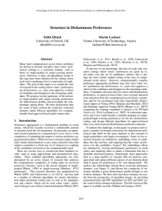 Structure in Dichotomous Preferences