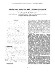 Random Feature Mapping with Signed Circulant Matrix Projection