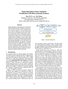 Target-Dependent Twitter Sentiment Classification with Rich Automatic Features