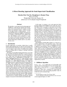 A Direct Boosting Approach for Semi-Supervised Classification