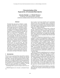 Characterization of the Expressivity of Existential Rule Queries