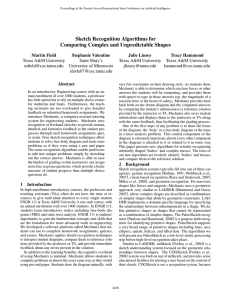 Sketch Recognition Algorithms for Comparing Complex and Unpredictable Shapes