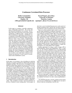 Continuous Correlated Beta Processes