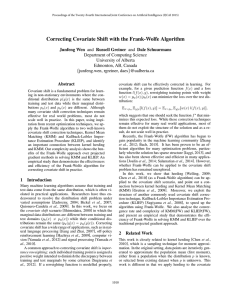Correcting Covariate Shift with the Frank-Wolfe Algorithm