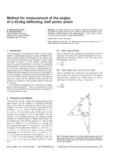 Method for measurement of the angles of a 45-deg deflecting half penta prism