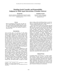 Modeling Social Causality and Responsibility Judgment in Multi-Agent Interactions: Extended Abstract