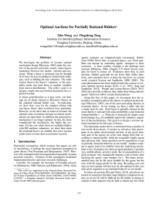 Optimal Auctions for Partially Rational Bidders