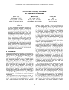 Possible and Necessary Allocations via Sequential Mechanisms