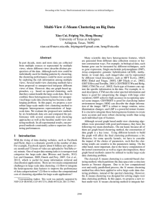 Multi-View K-Means Clustering on Big Data