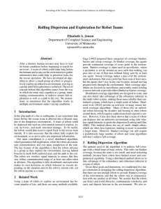 Rolling Dispersion and Exploration for Robot Teams
