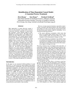 Identification of Time-Dependent Causal Model: A Gaussian Process Treatment