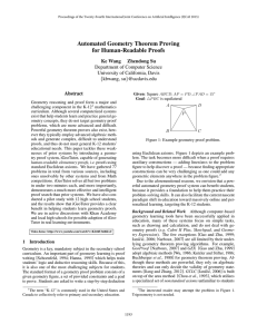 Automated Geometry Theorem Proving for Human-Readable Proofs