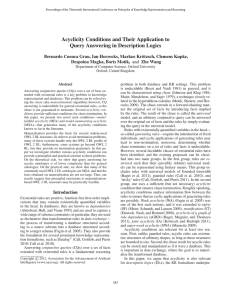 Acyclicity Conditions and Their Application to Query Answering in Description Logics