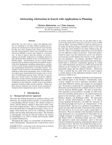 Abstracting Abstraction in Search with Applications to Planning