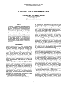 A Benchmark for StarCraft Intelligent Agents