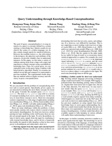 Query Understanding through Knowledge-Based Conceptualization