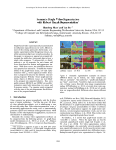 Semantic Single Video Segmentation with Robust Graph Representation