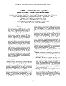 A Scalable Community Detection Algorithm