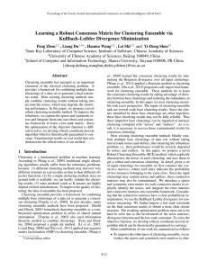 Learning a Robust Consensus Matrix for Clustering Ensemble via